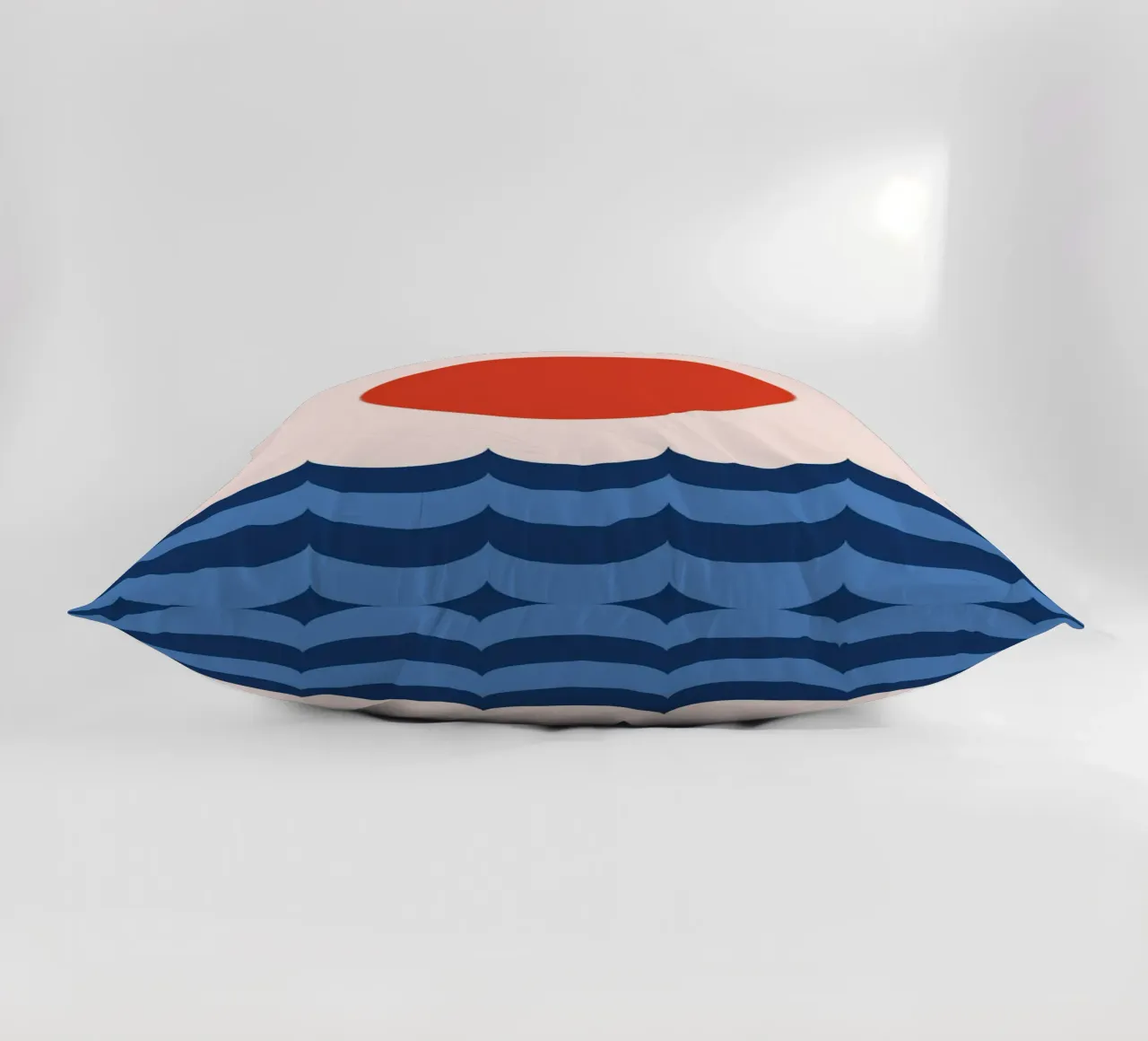 Onda oceano sole cuscino da galihstudio