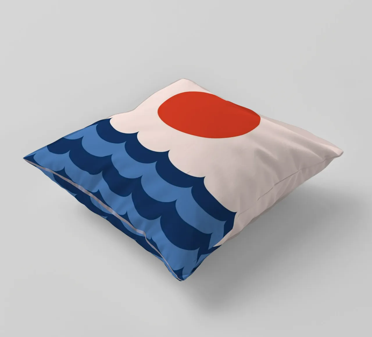 Onda oceano sole cuscino da galihstudio