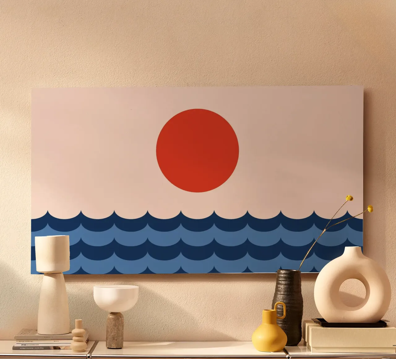 Onda oceano sole alluminio dibond da galihstudio