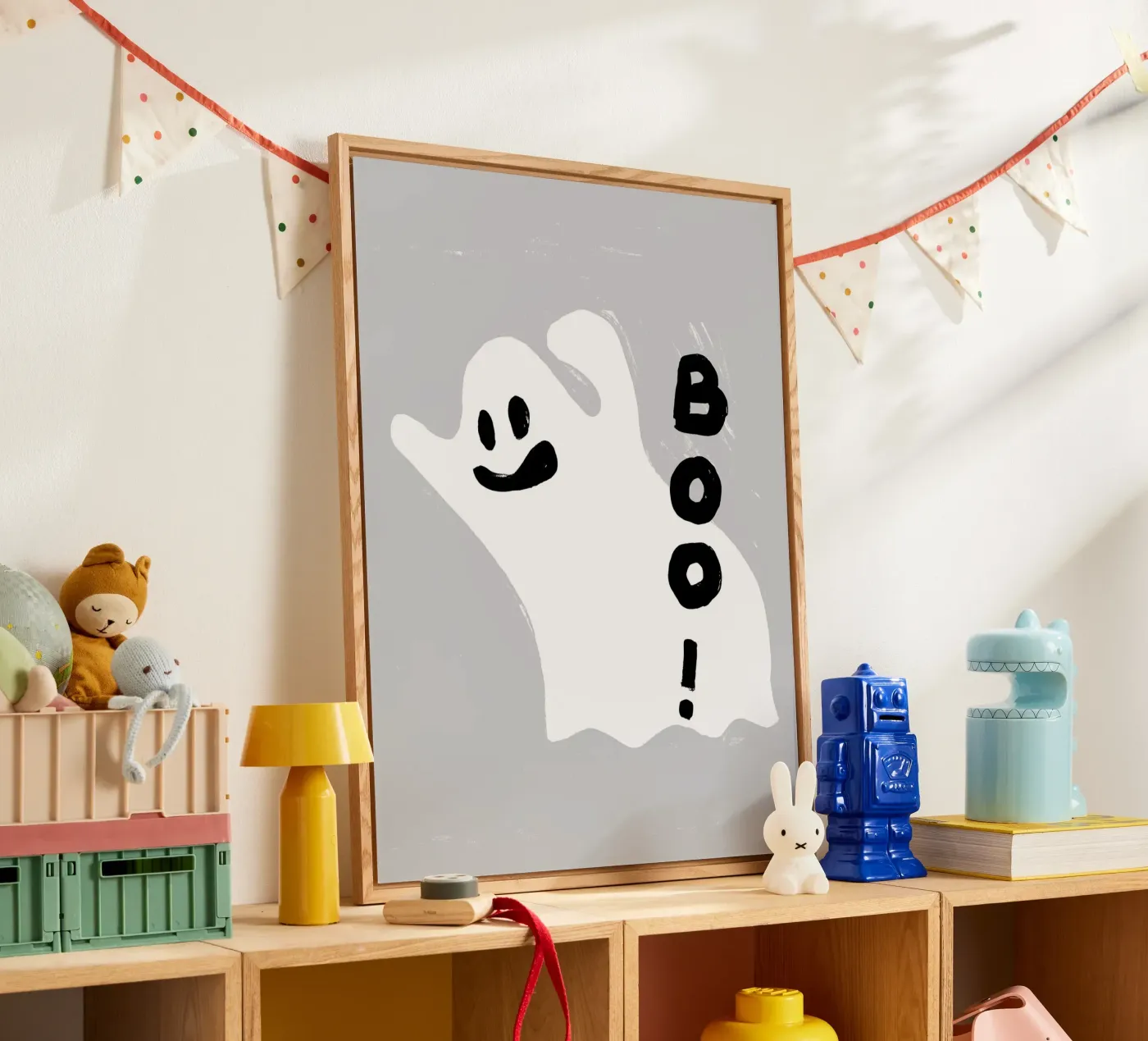 Gespenst: BOO! Acryl-Glas von All Colours