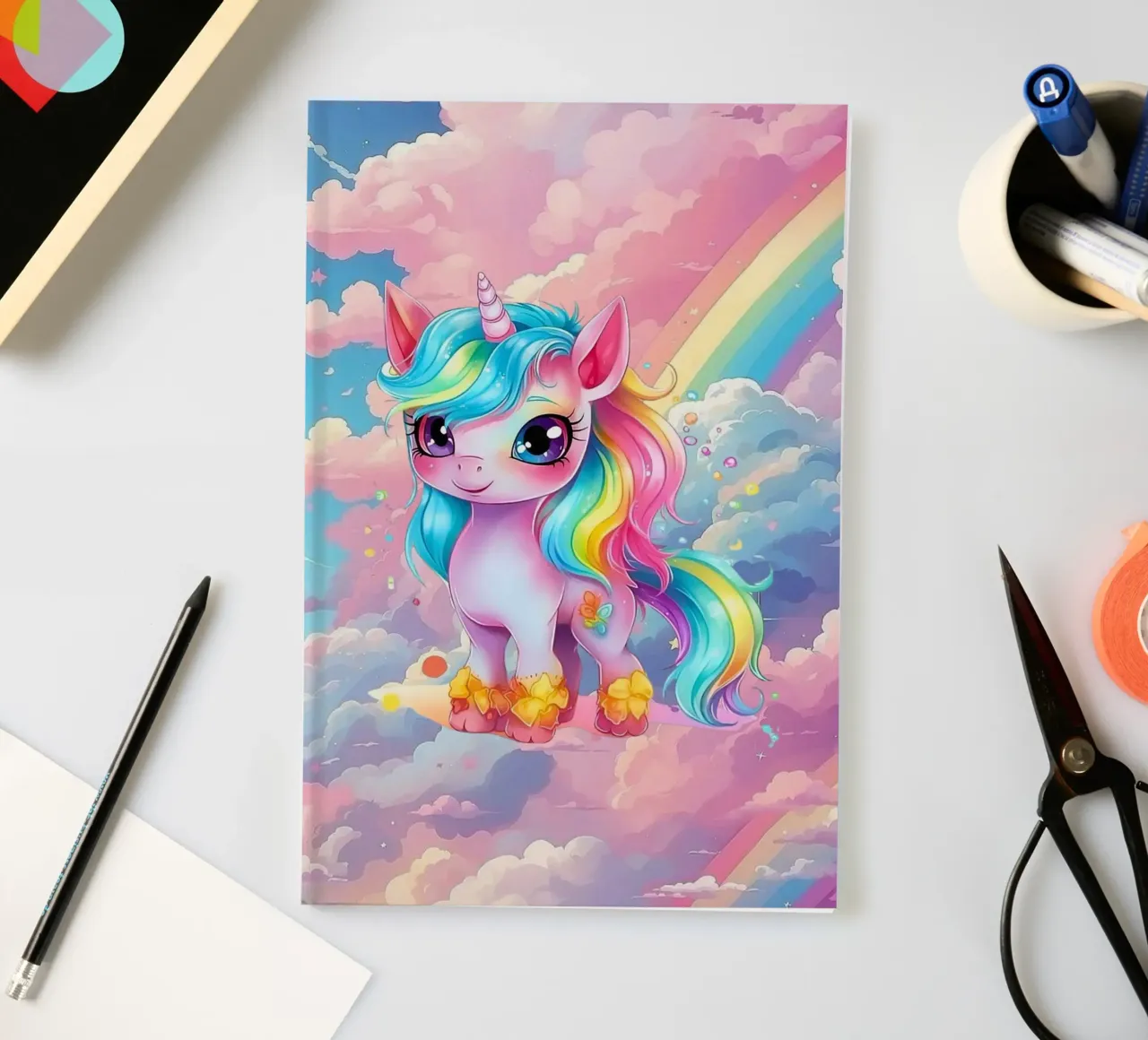 Unicorn notebook by Cute Art