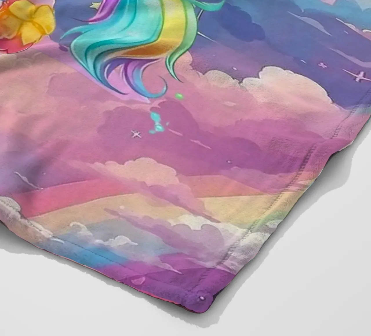 Unicorn coperta in pile da Cute Art