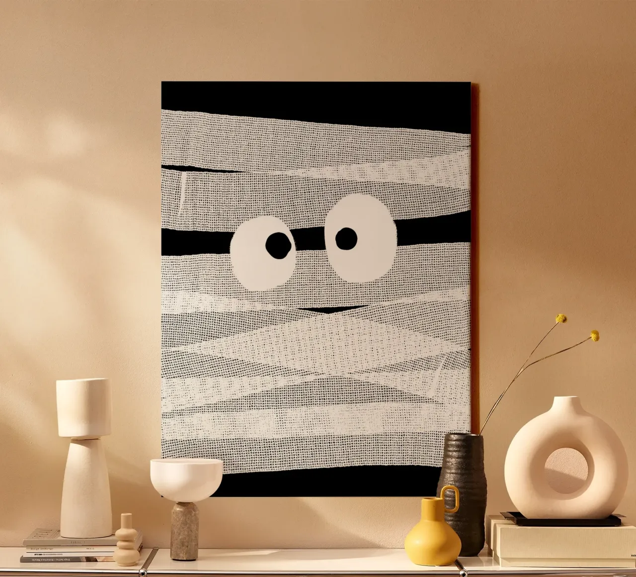 Mummies canvas met Baklijst van All Colours