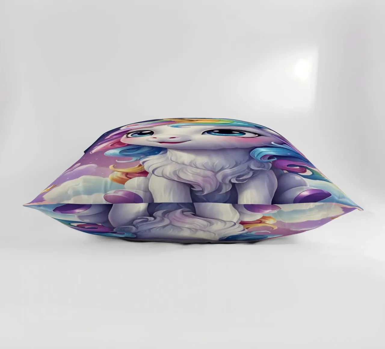 Cute Unicorn decorative cushion by Cute Art