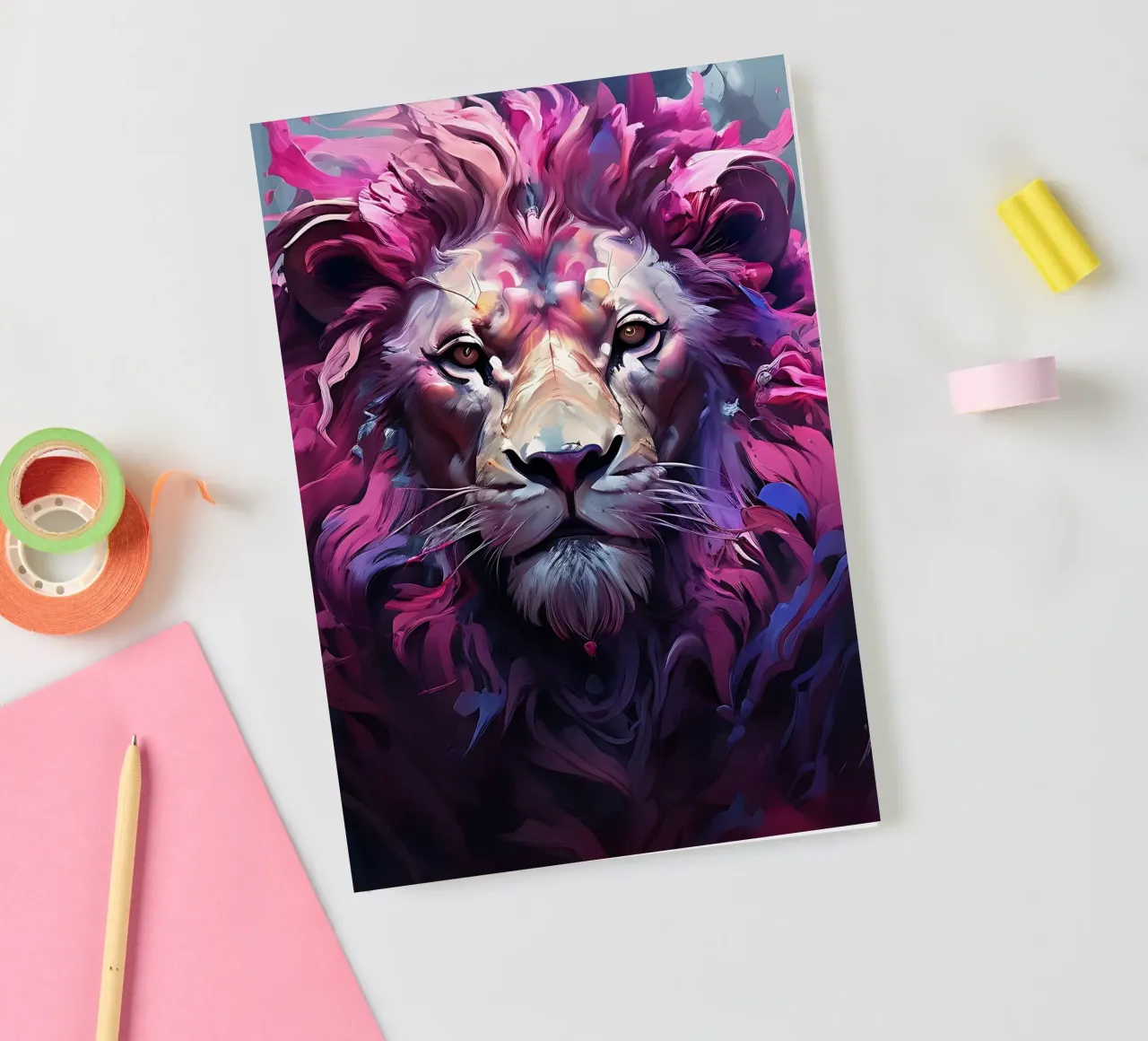 Lion_Style_H_1 notebook by Tierisch bunt by LK