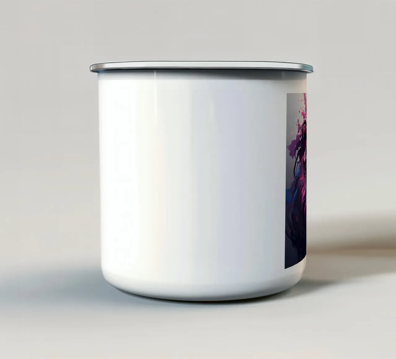 Stile_leone_H_2 tazza in smalto da Tierisch bunt by LK