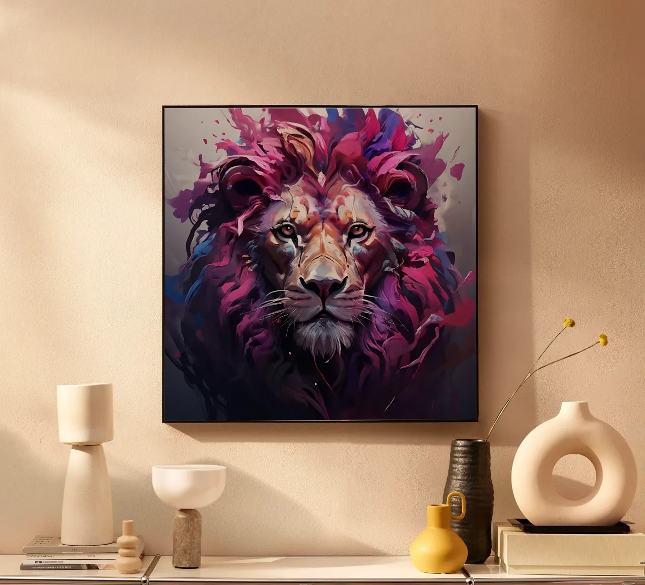 Lion_Style_H_2 alu-dibond by Tierisch bunt by LK