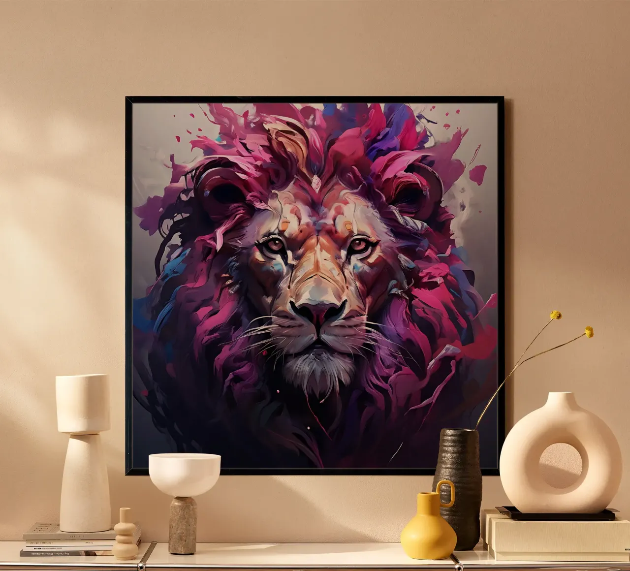 Style_lion_H_2 hahnemühle de Tierisch bunt by LK