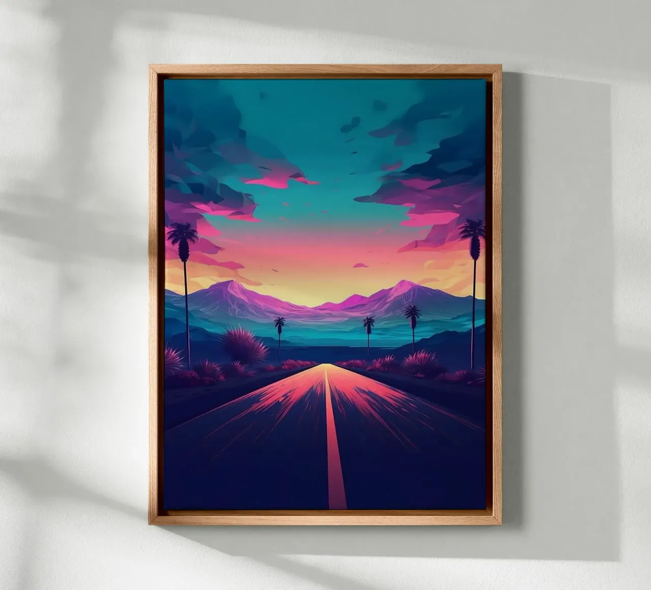 Strada Skyline tela con Cornice a cassetta da Cute Art