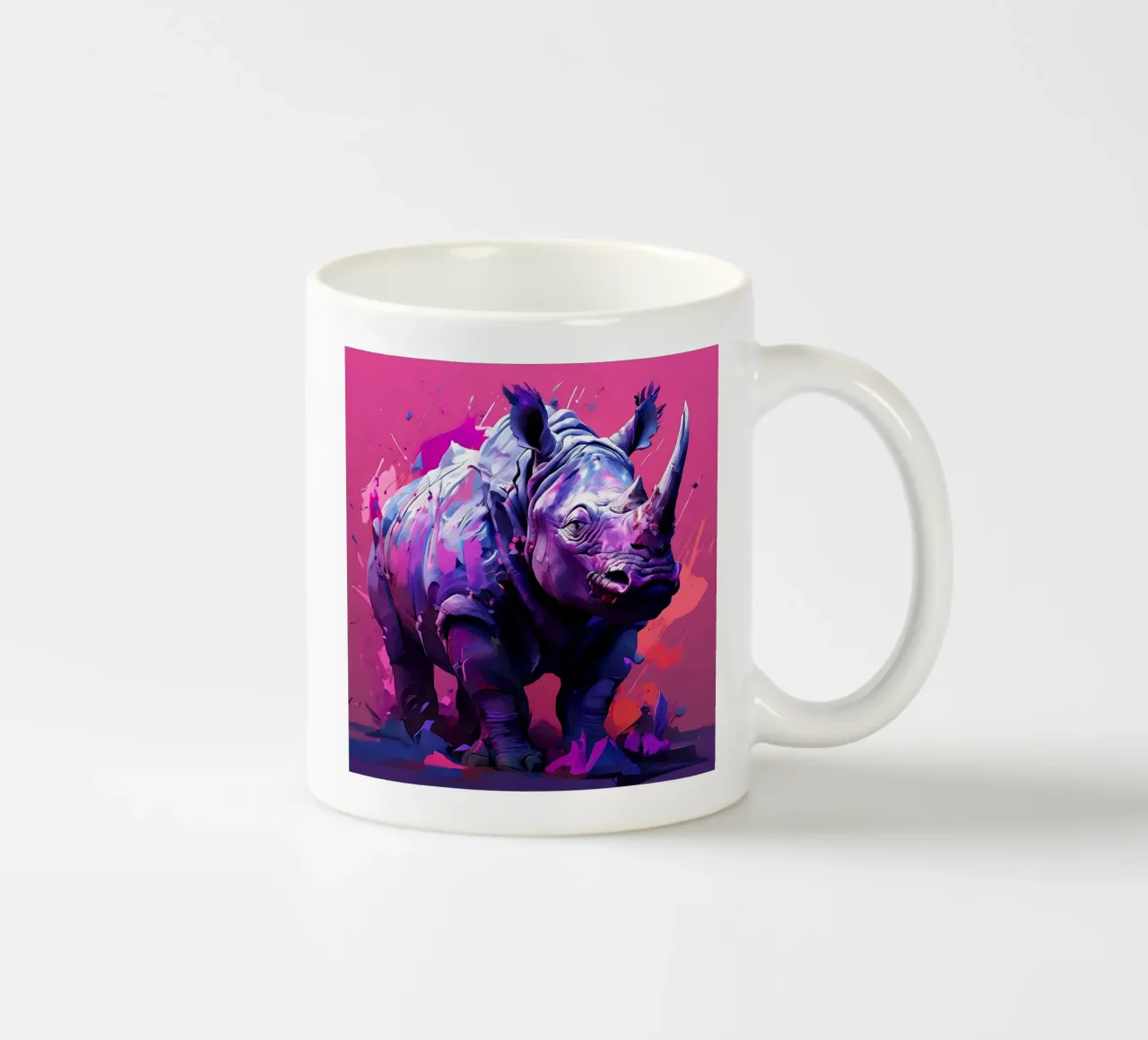 Nashorn_Stil_H_2 mug en céramique de Tierisch bunt by LK