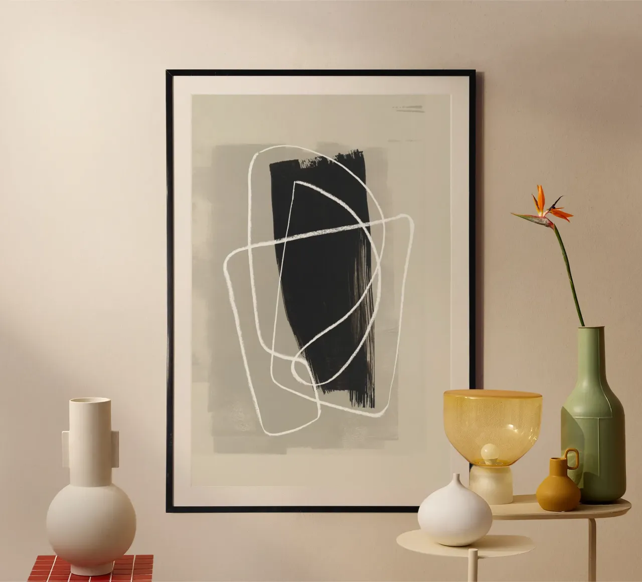 Scarabocchio a matita e inchiostro 1 poster da NouveauPrints