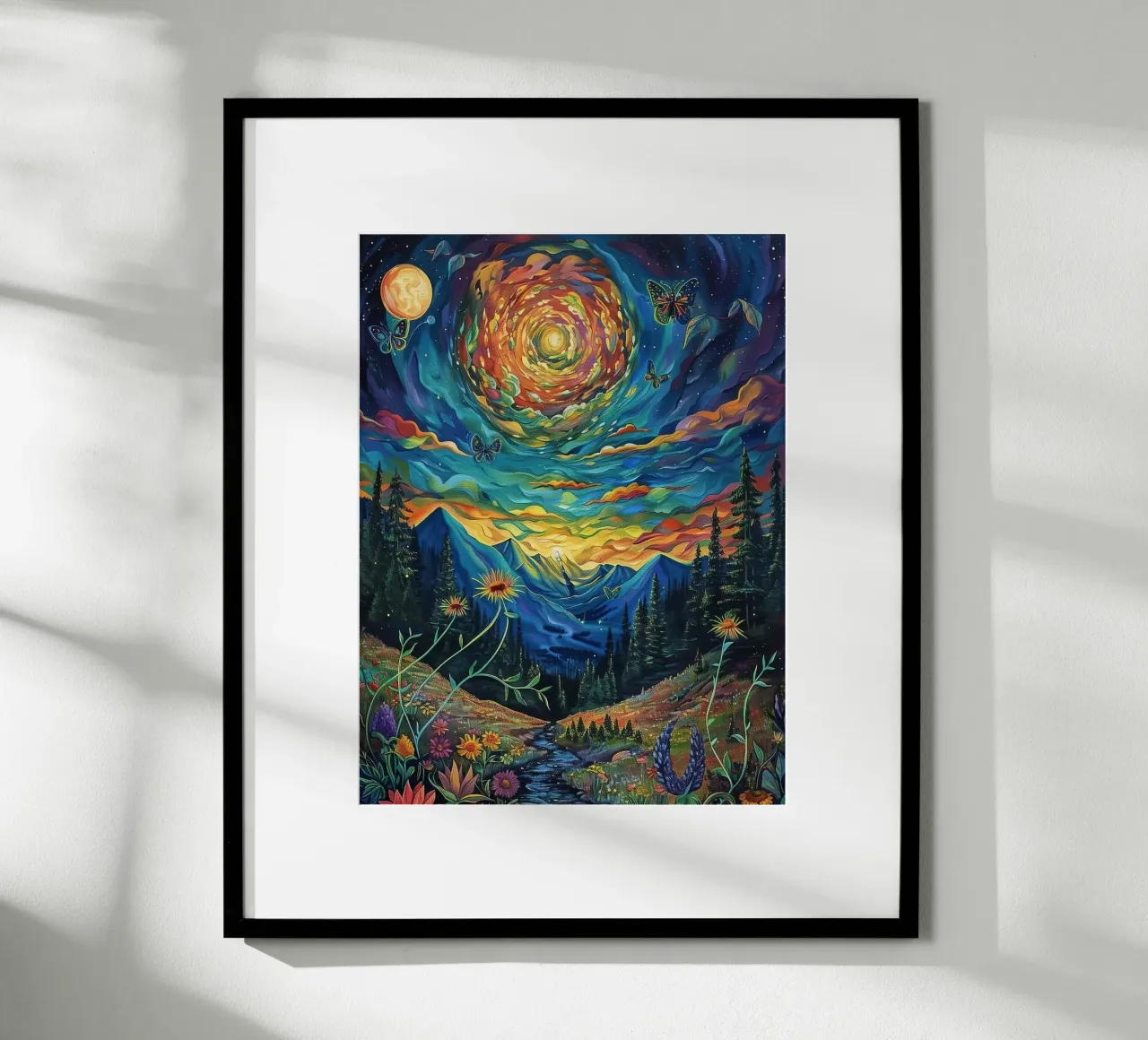 Das Flüstern des kosmischen Gartens Poster von Cute Art