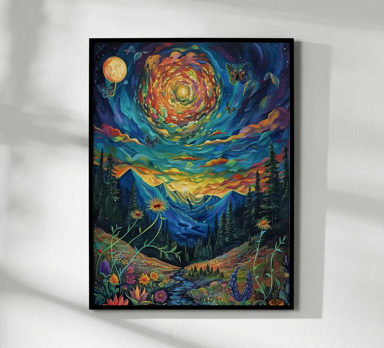 Das Flüstern des kosmischen Gartens Poster von Cute Art