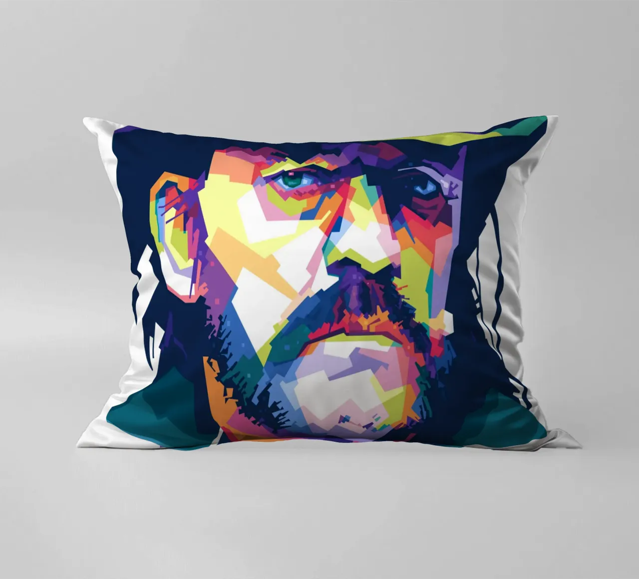 Lemmy Pop Art | WPAP cuscino da Alkahfsmart