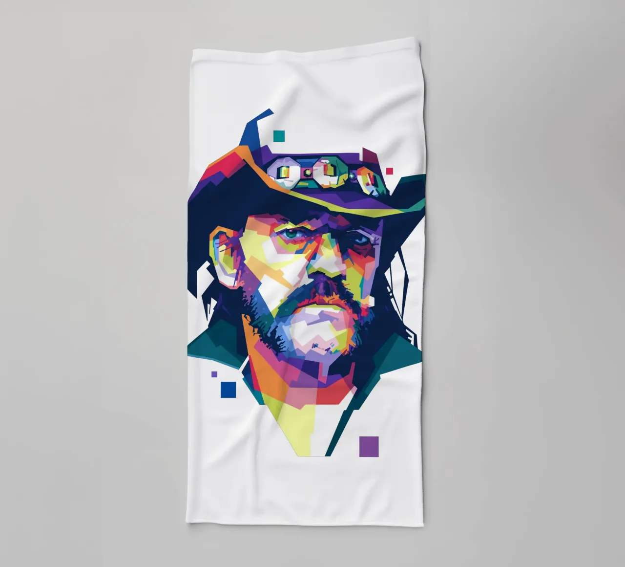 Lemmy Pop Art | WPAP asciugamano da bagno da Alkahfsmart