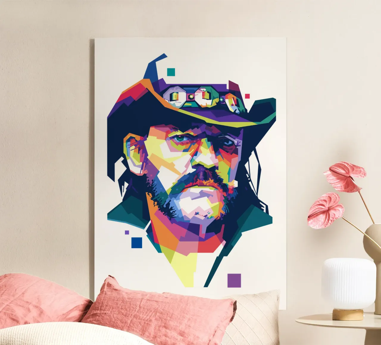 Lemmy Pop Art | WPAP plexiglass da Alkahfsmart
