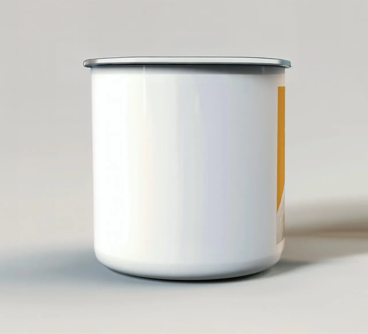 Profilo del pappagallo cacatua dal piumaggio giallo e bianco tazza in smalto da DesignDoodle