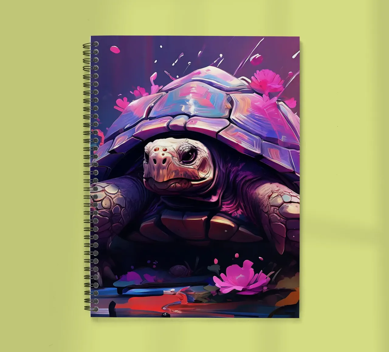Turtle_style_H_1 spiral notebook by Tierisch bunt by LK