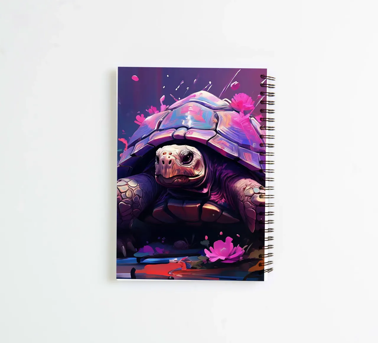 Turtle_style_H_1 spiral notebook by Tierisch bunt by LK