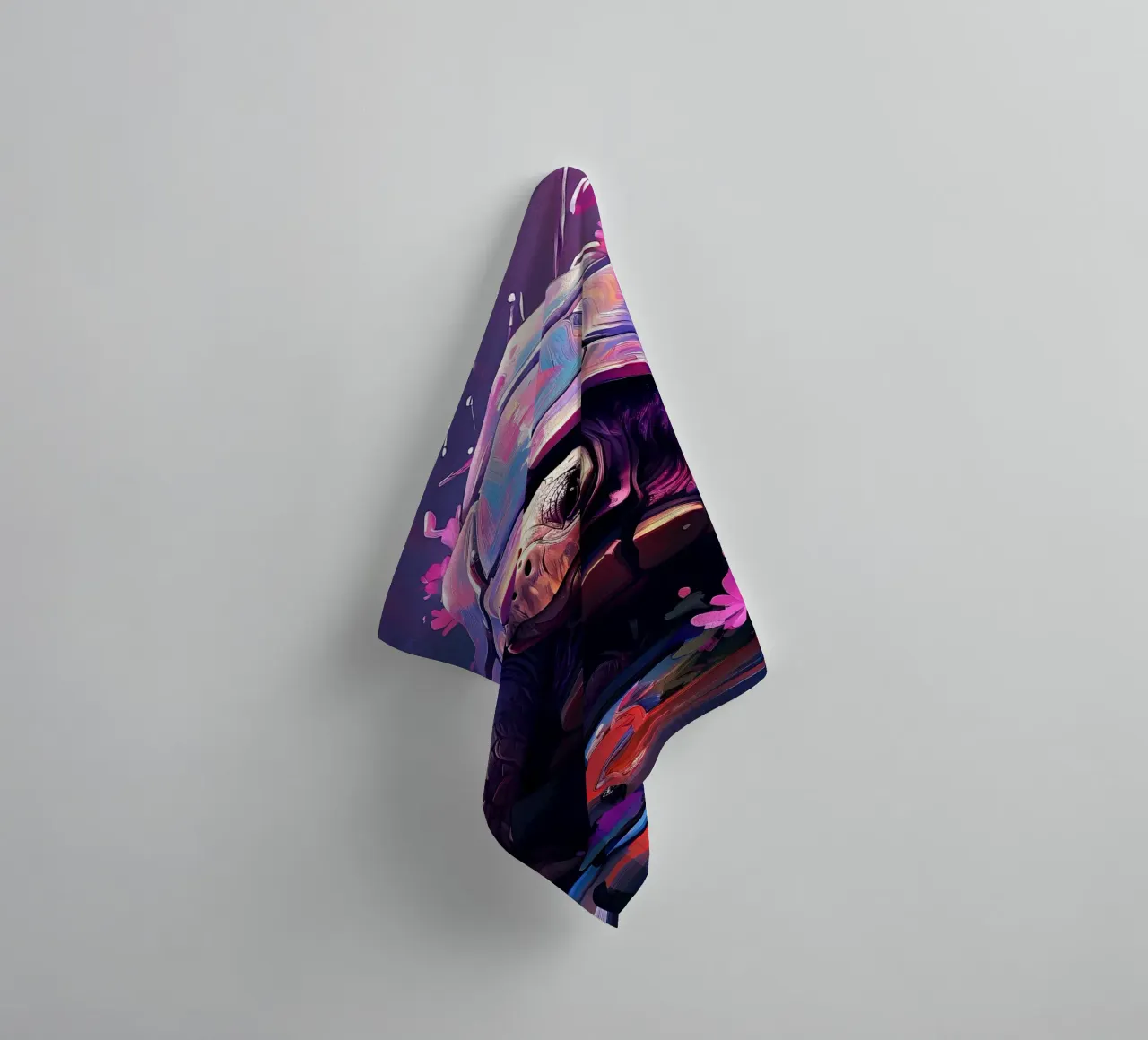 Turtle_style_H_1 towel by Tierisch bunt by LK