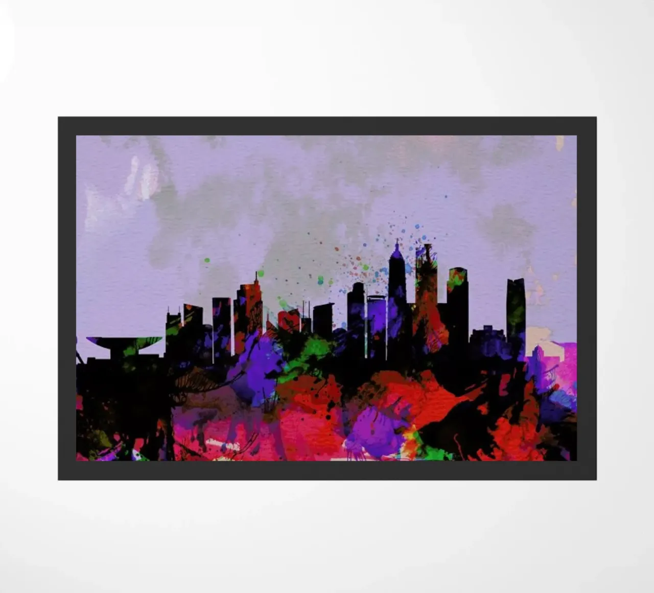 Shanghai Watercolor Skyline zerbino da Naxart
