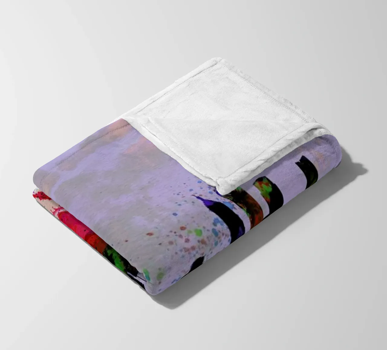 Shanghai Watercolor Skyline coperta in pile da Naxart