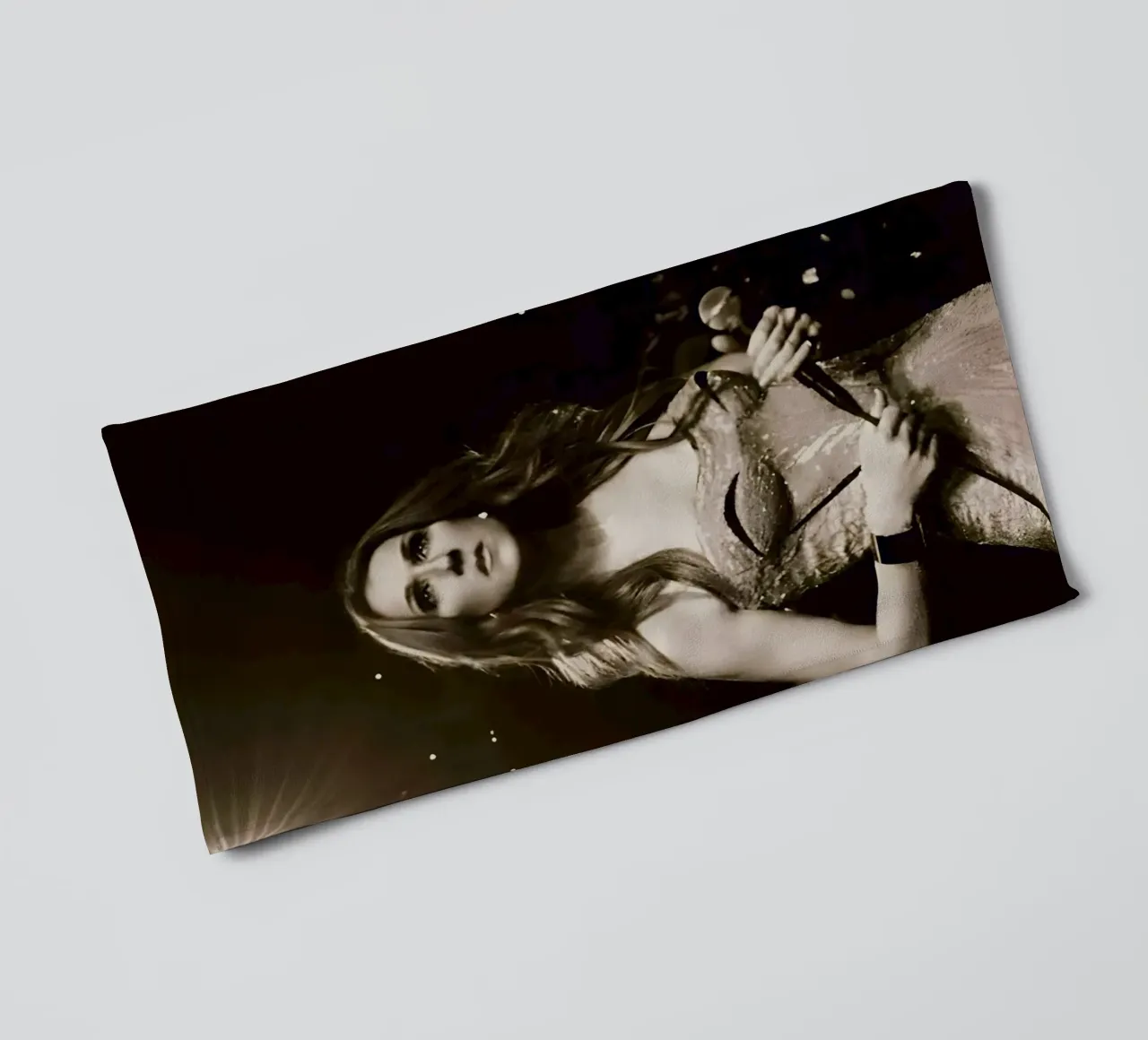 Celine Dion asciugamano da bagno da Low poly art