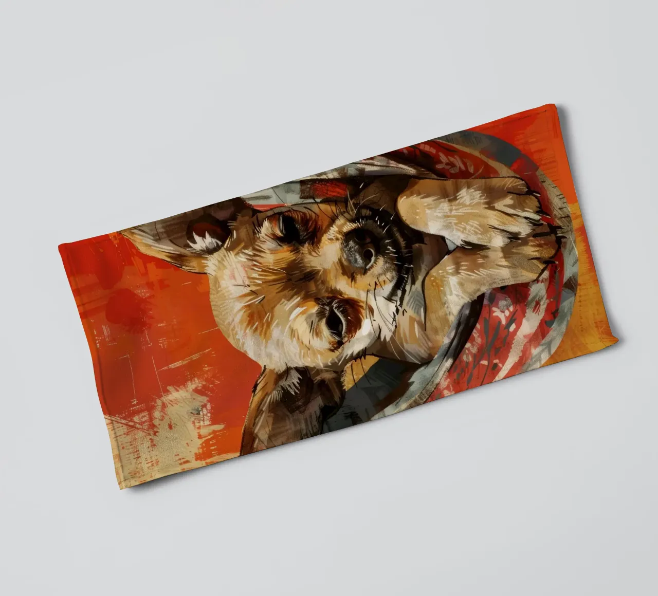 Cucciolo di chihuahua rilassato in amaca asciugamano da bagno da DesignDoodle