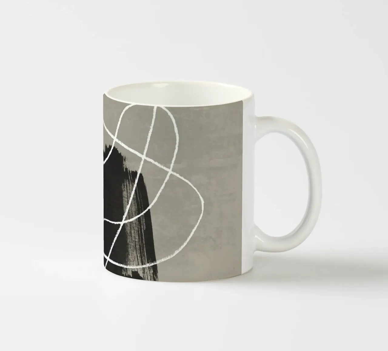 Scarabocchio a matita e inchiostro 2 tazza in ceramica da NouveauPrints