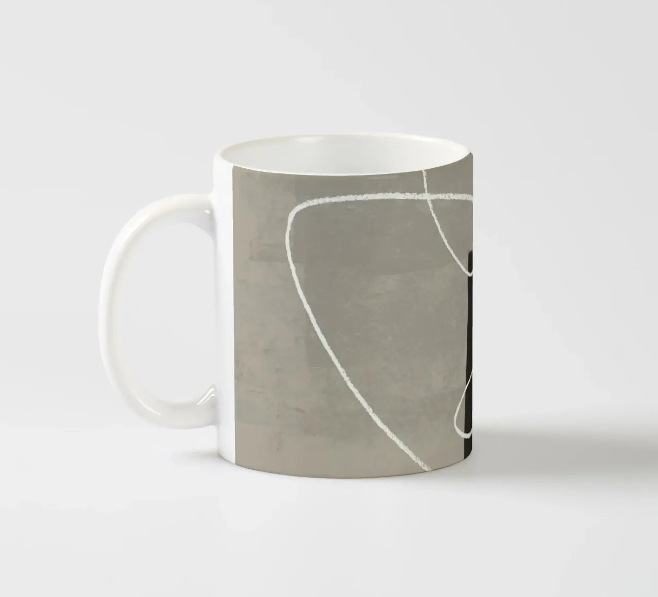 Scarabocchio a matita e inchiostro 2 tazza in ceramica da NouveauPrints