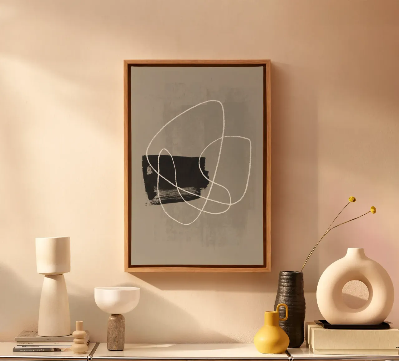 Pencil and ink scribble 2 canvas by NouveauPrints