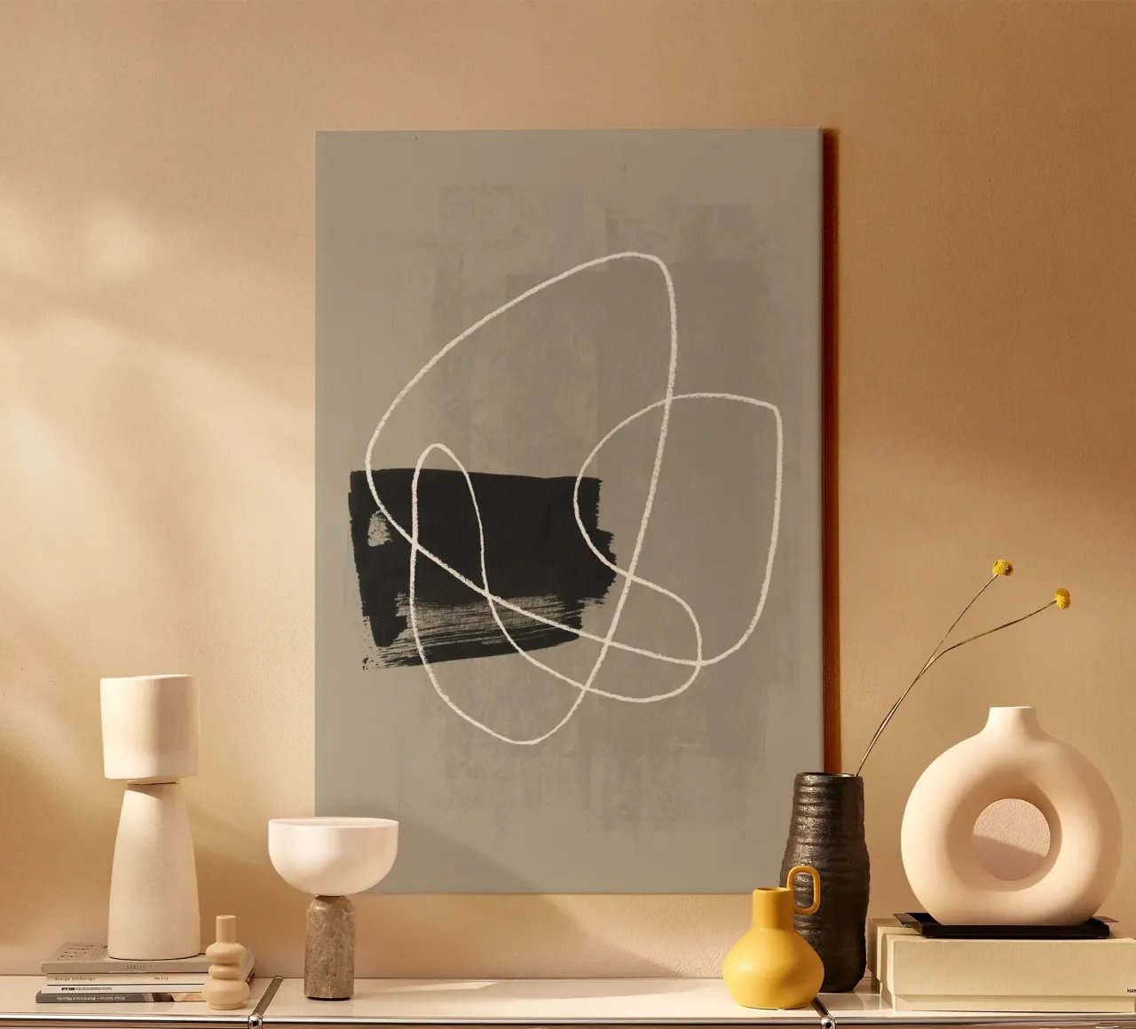 Pencil and ink scribble 2 canvas by NouveauPrints