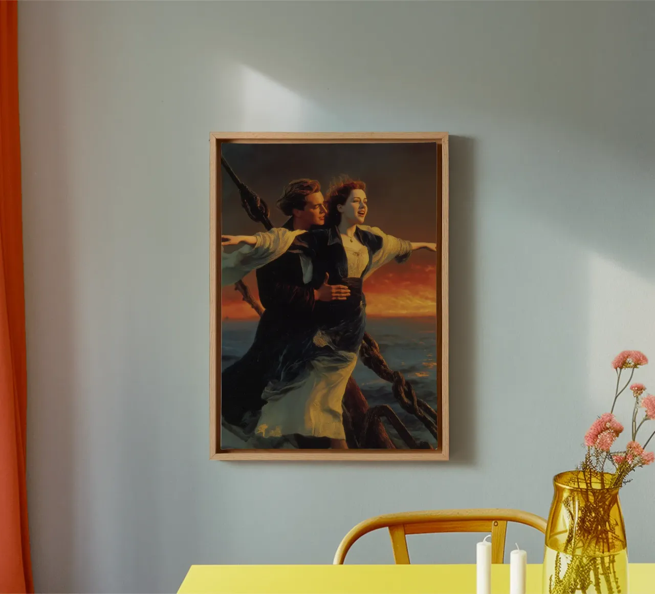 Titanic canvas met Baklijst van Fleur de Lys