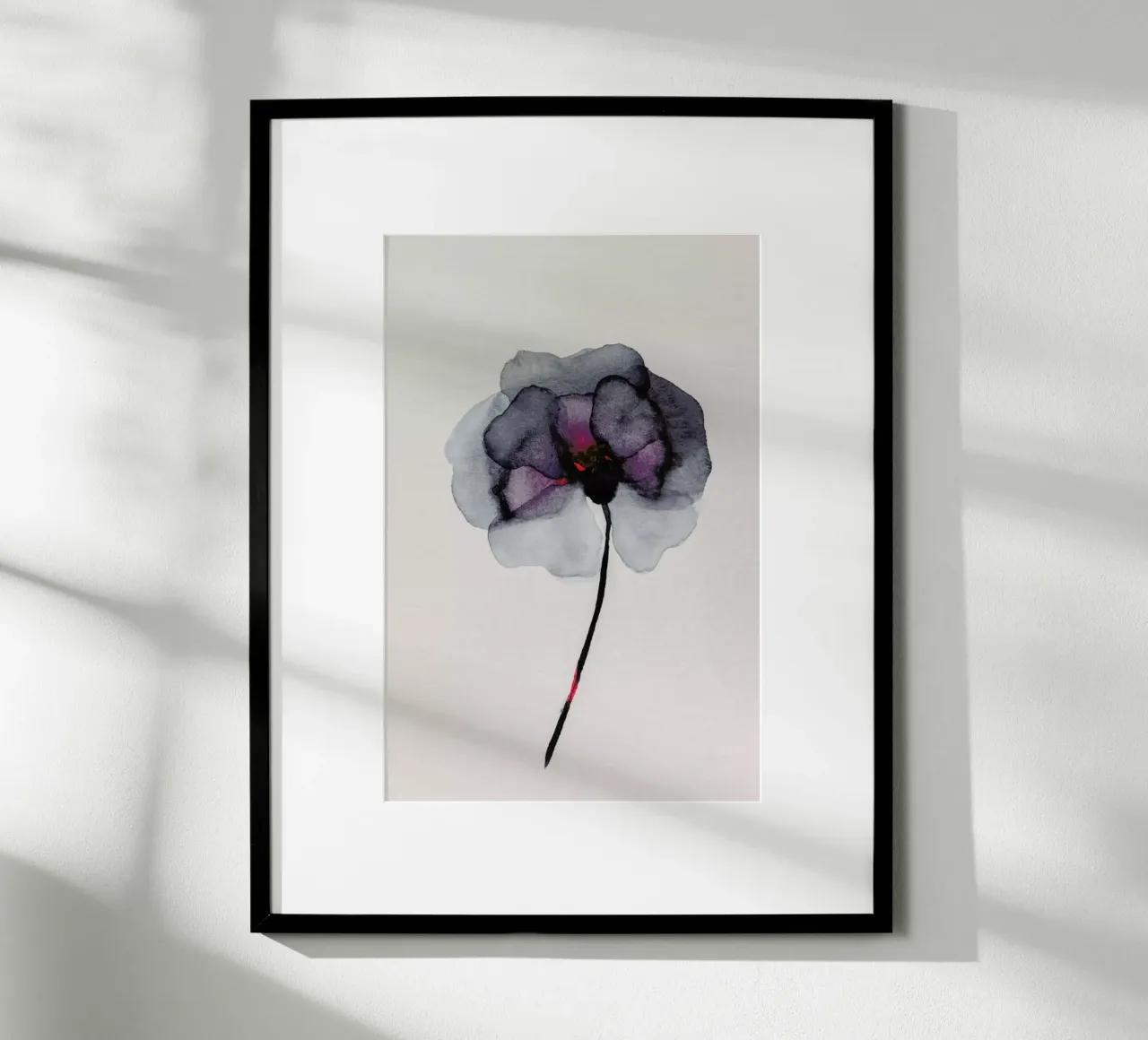 Fiore blu navy poster da Ingrid Beddoes