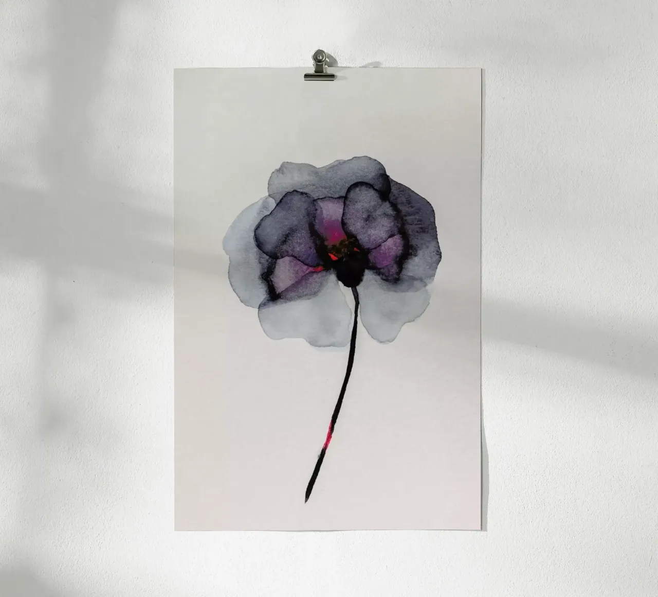 Fiore blu navy poster da Ingrid Beddoes