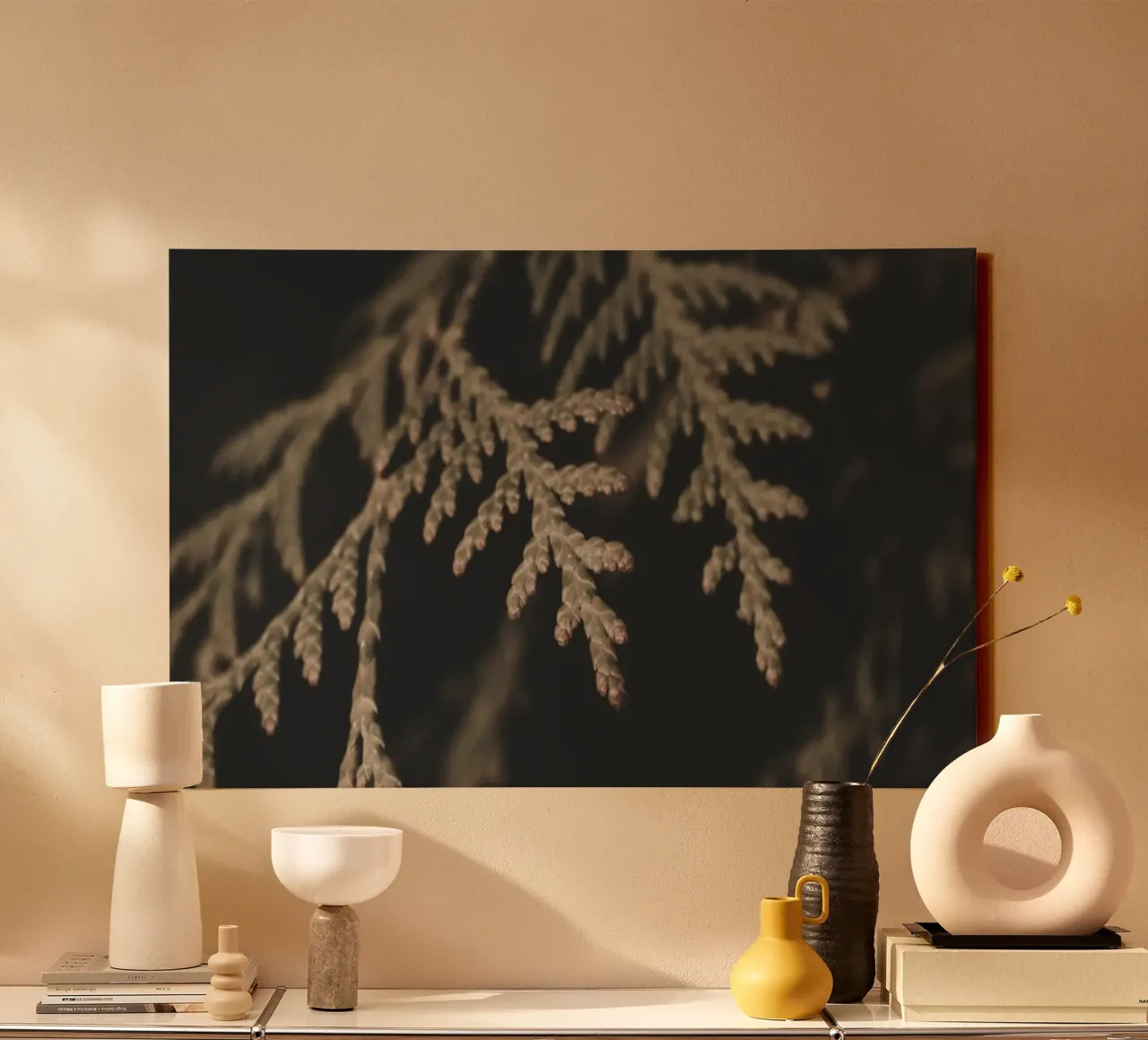 Studio botanico scuro tela da PhotoVibe Decor