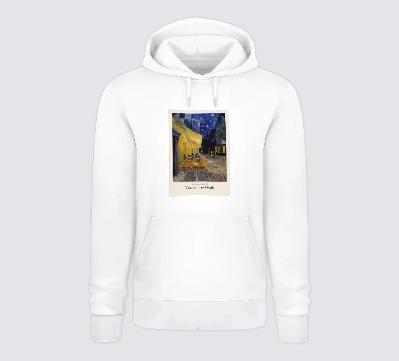Van Gogh - Terrazza del caffè di notte Stampa felpa con cappuccio da Sylviepaint