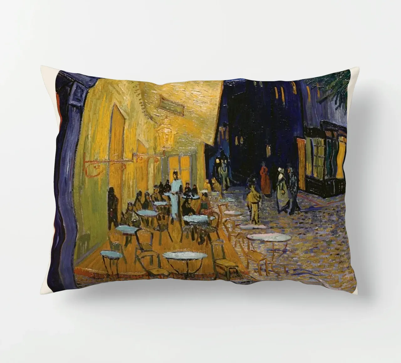 Van Gogh - Café Terrace at Night Print cojín de Sylviepaint