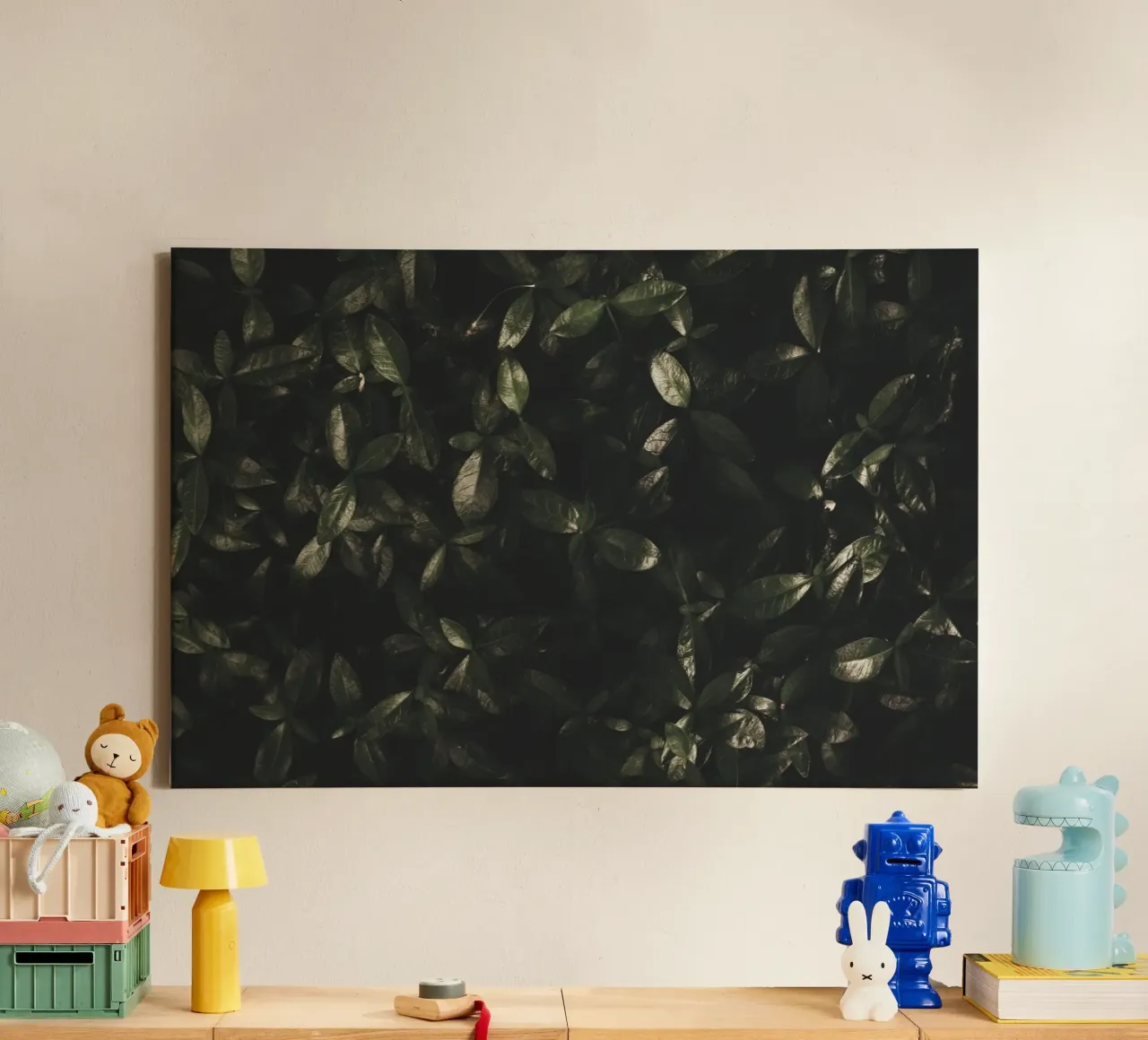 Studio botanico scuro tela da PhotoVibe Decor