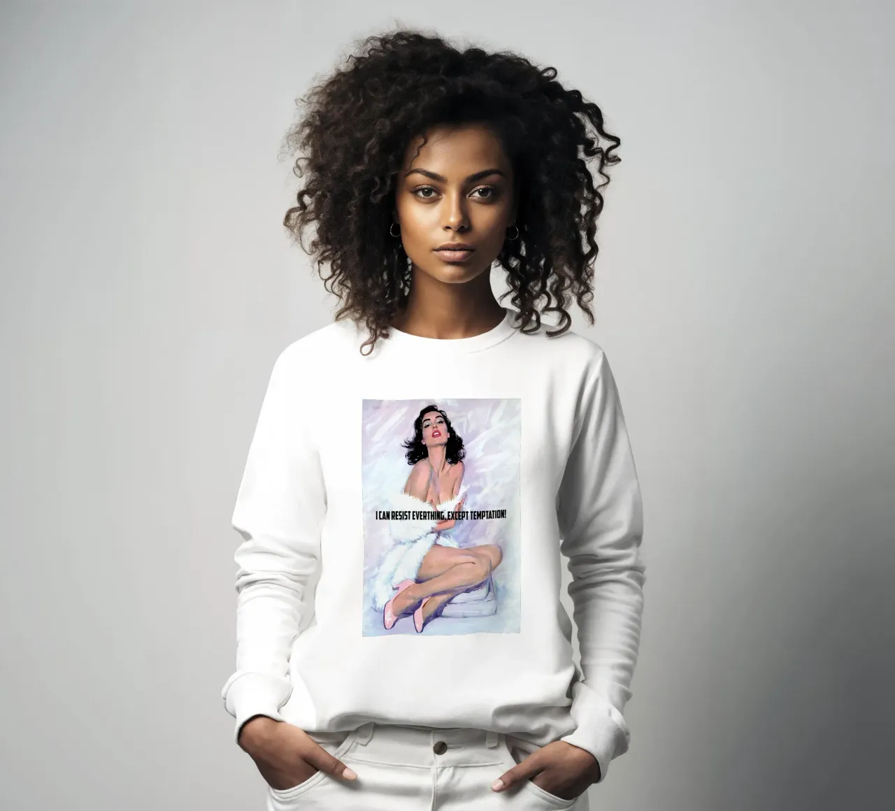 I Can Resist Everything felpa da Gallery Print and Art Limited