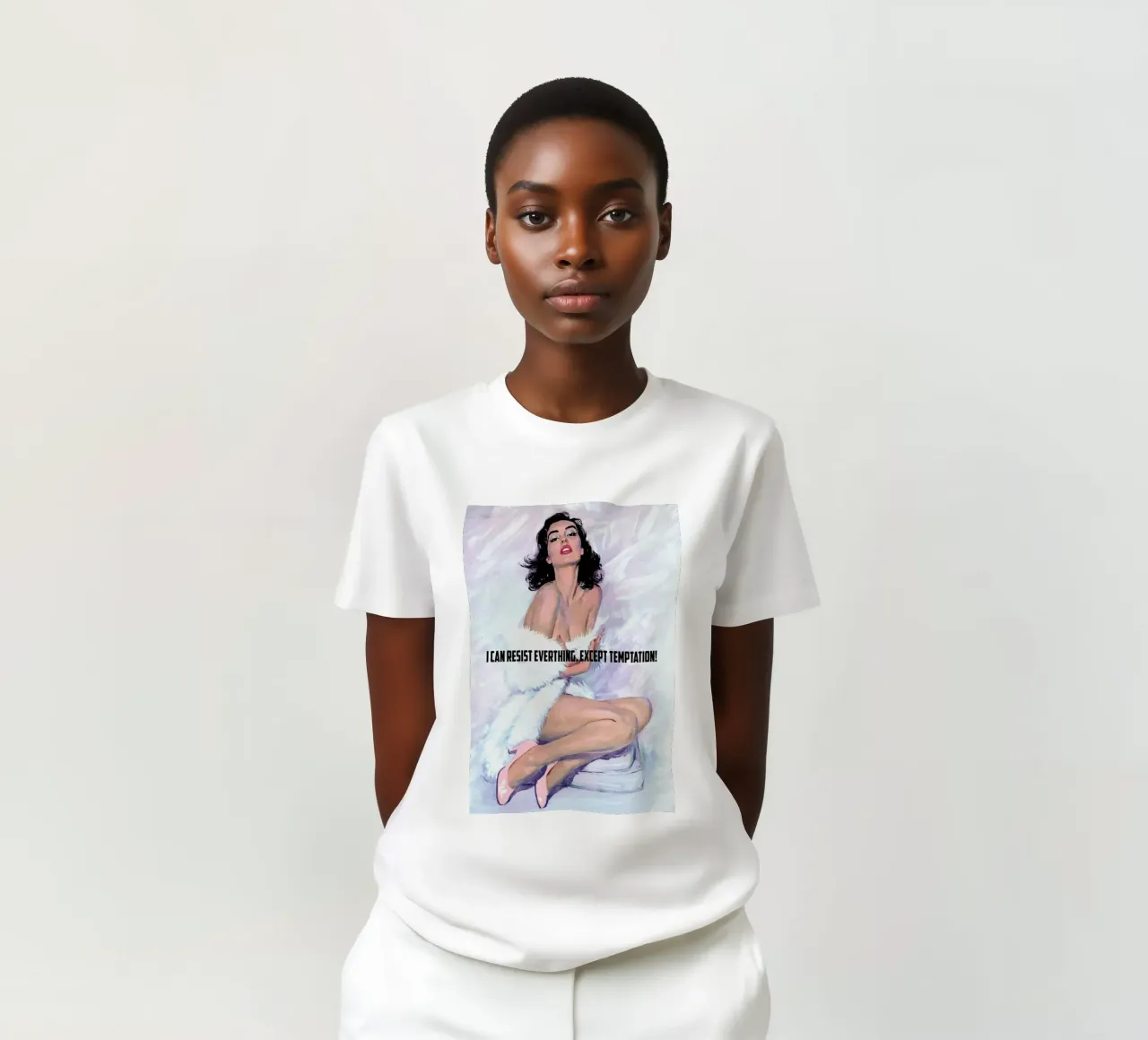 I Can Resist Everything t-shirt da Gallery Print and Art Limited