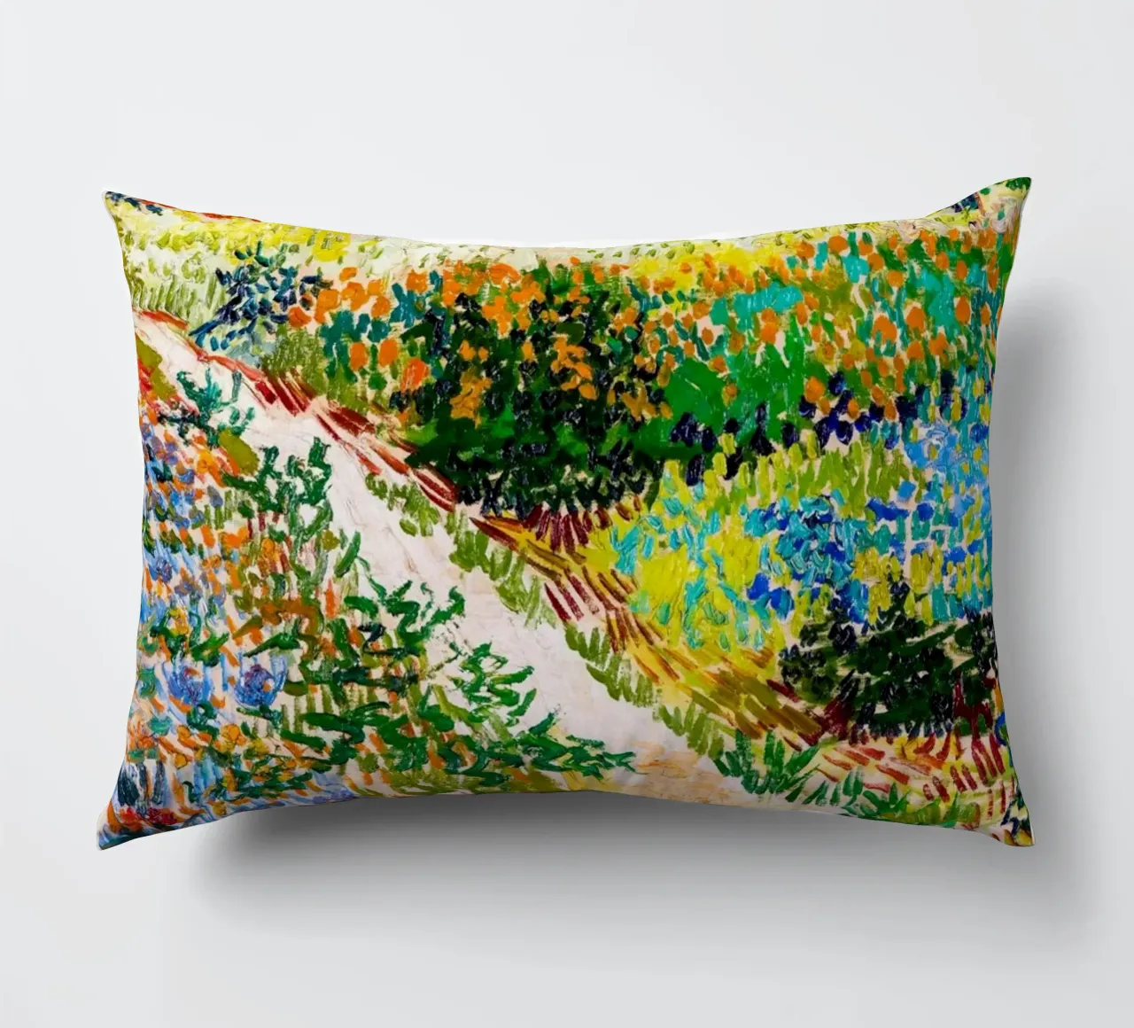 Van Gogh - Garten in Arles Druck Kissen von Sylviepaint