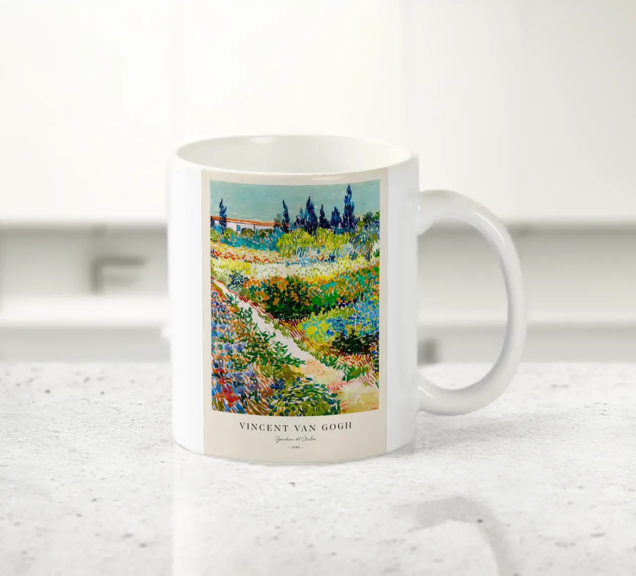 Van Gogh - Garden at Arles Print ceramic mug by Sylviepaint