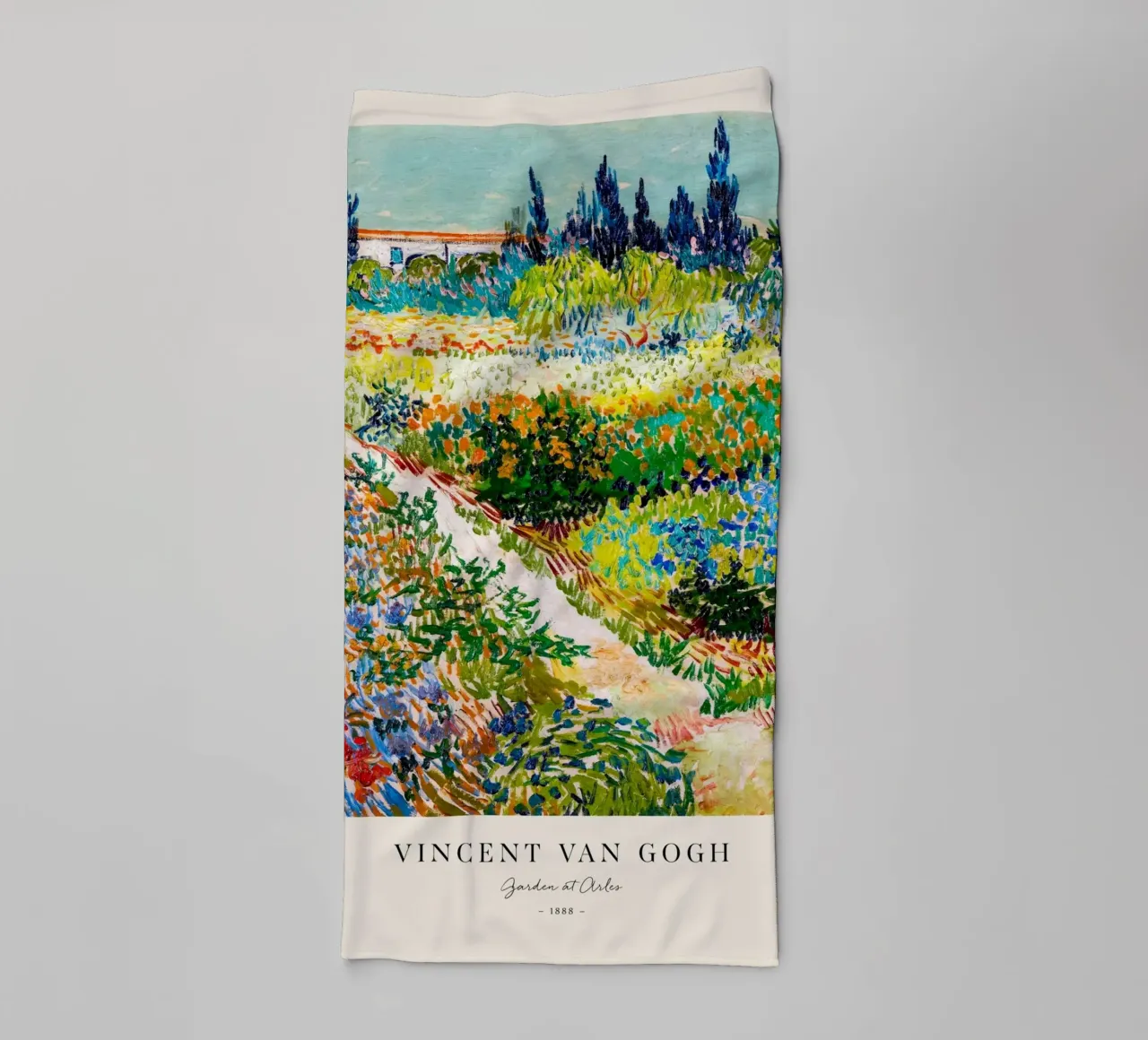 Van Gogh - Garden at Arles Print towel by Sylviepaint