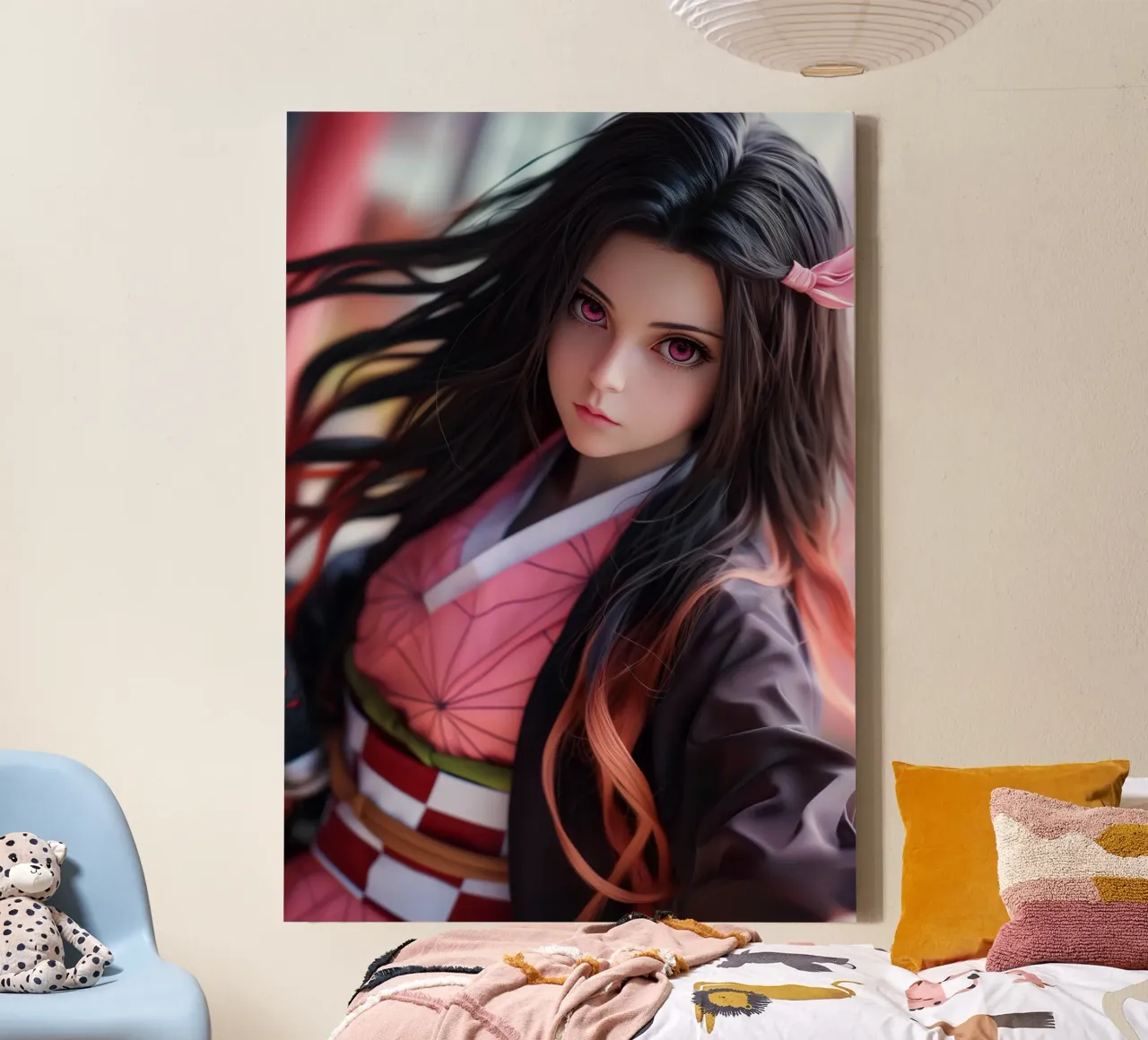 Nezuko Demonendoder canvas van Fleur de Lys