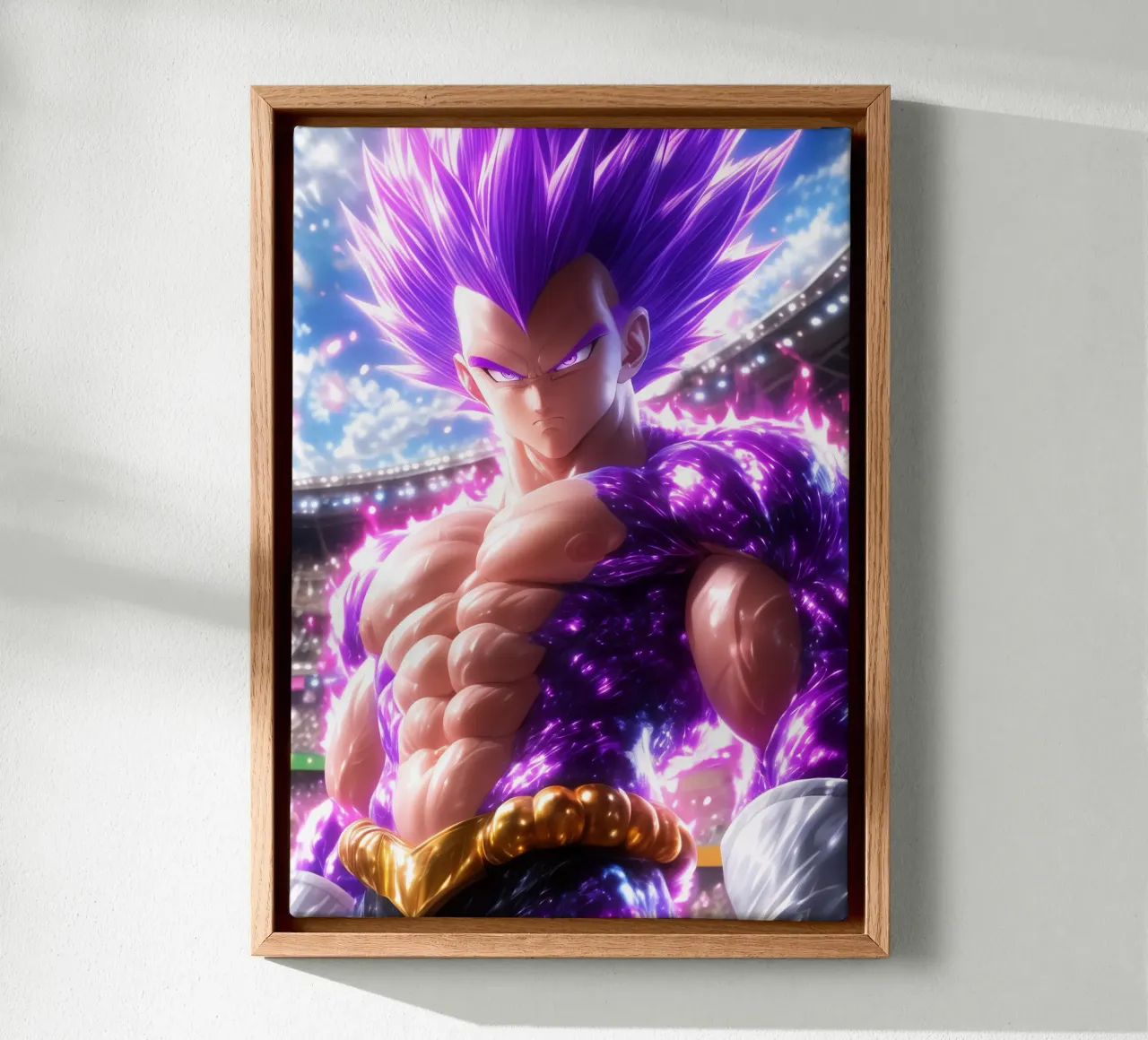 Vegeta Drakenbal canvas met Baklijst van Fleur de Lys