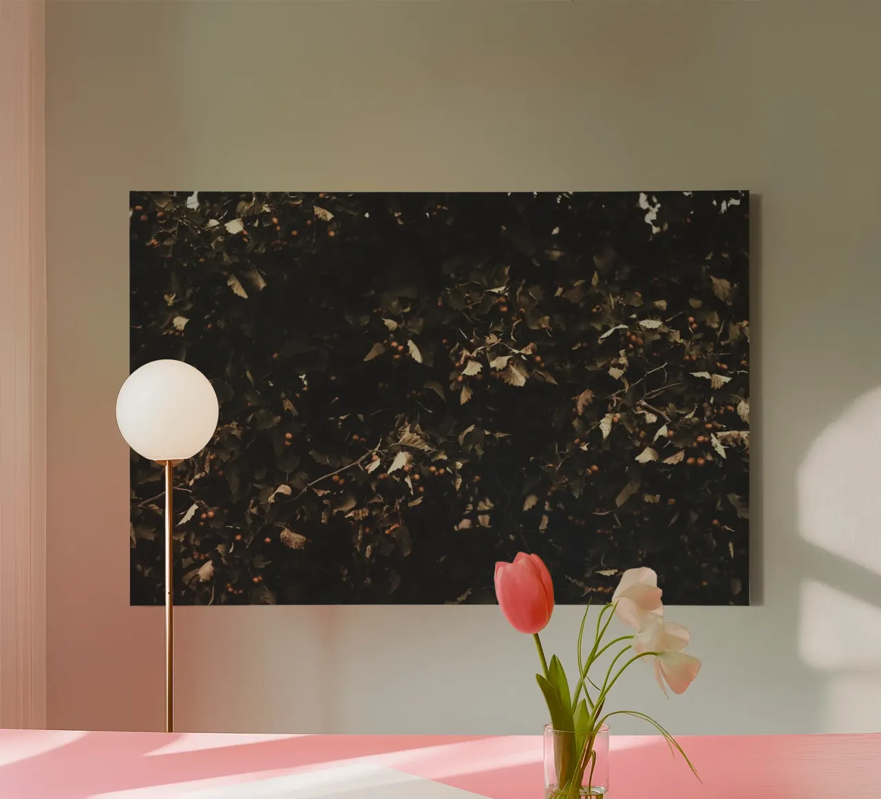 Studio botanico scuro tela da PhotoVibe Decor