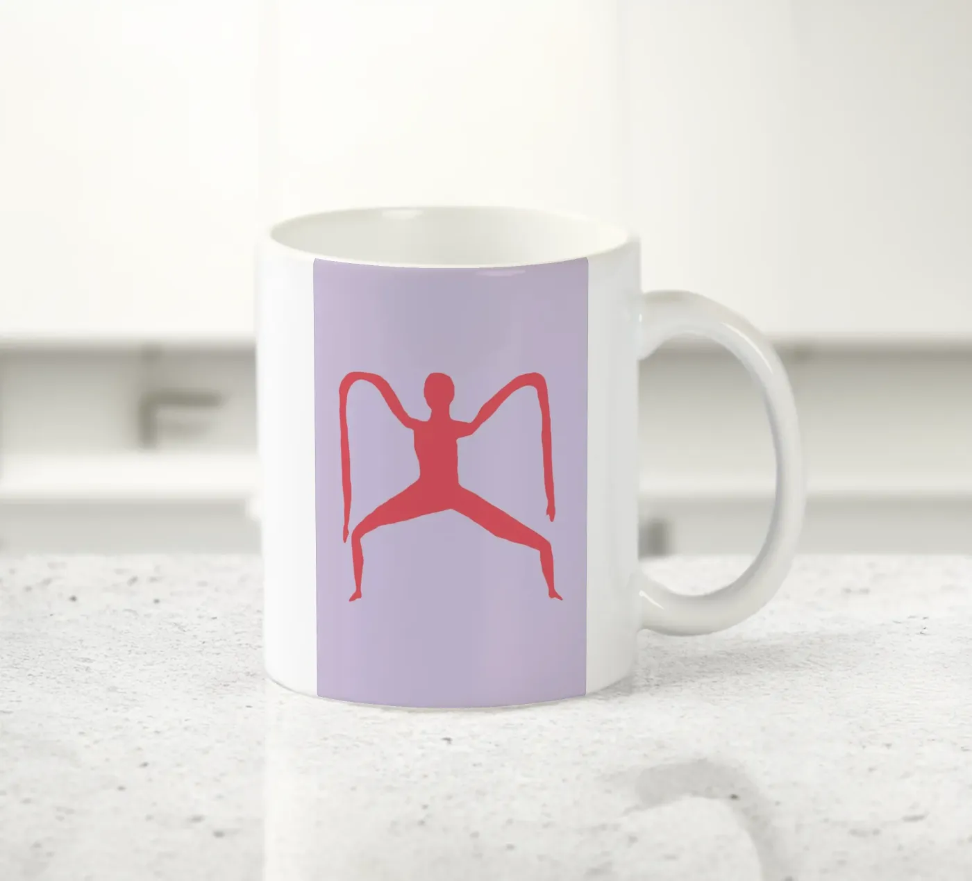 Elastic Dancer ceramic mug by Jack Webster