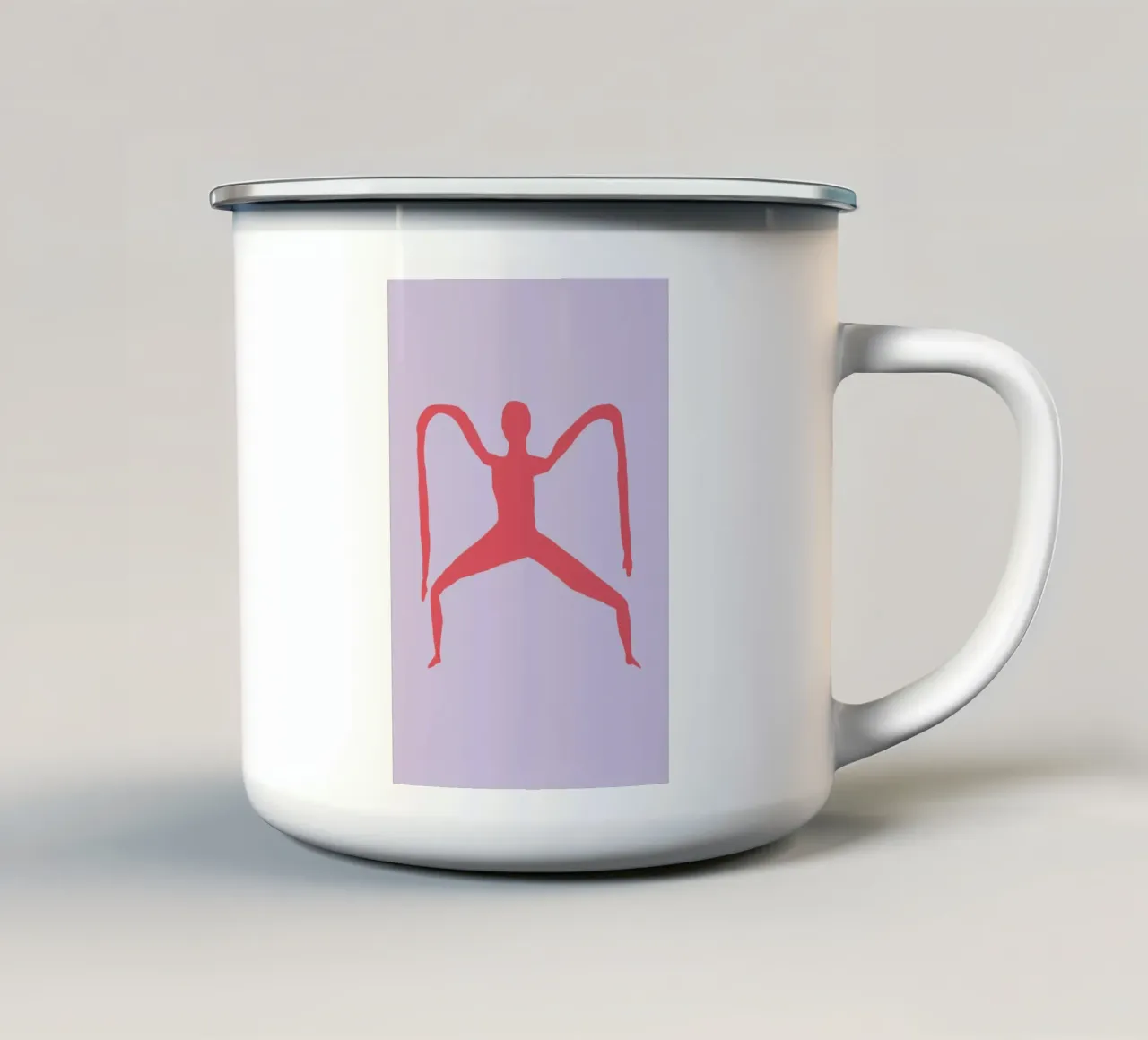 Elastic Dancer Emaille Tasse von Jack Webster