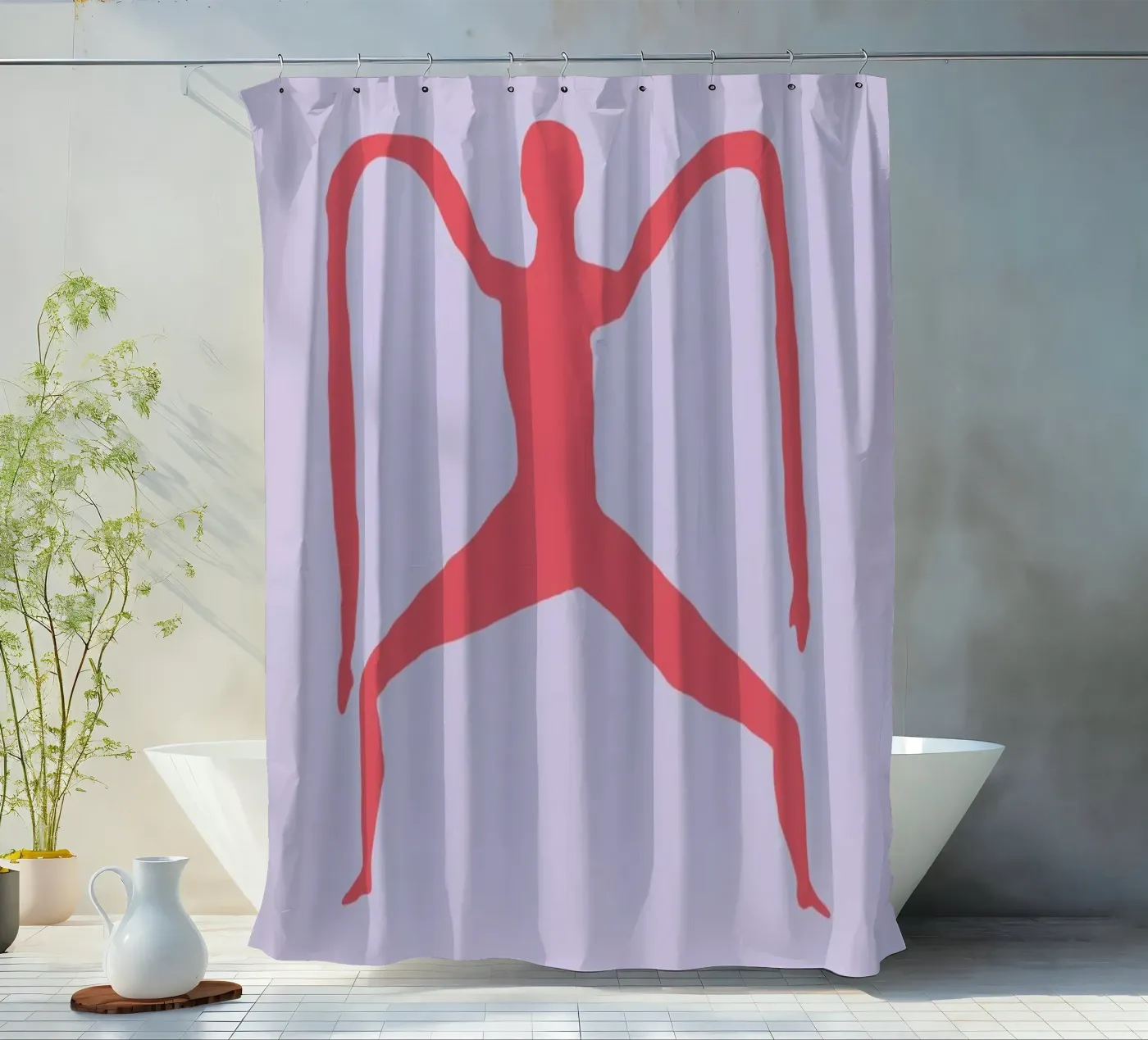 Elastic Dancer Duschvorhang von Jack Webster